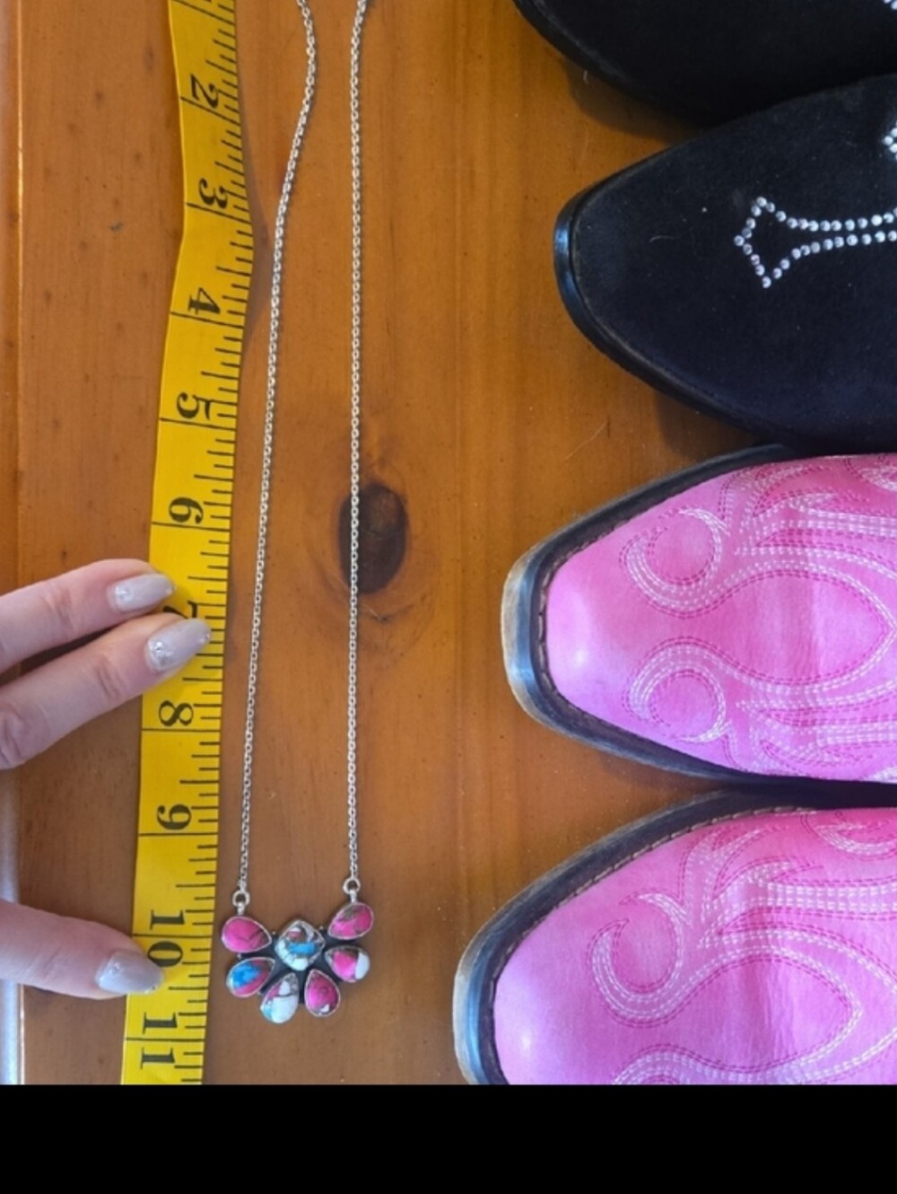 Cotton Candy Sterling 925 Silver Pendant Necklace - Picture 3 of 6